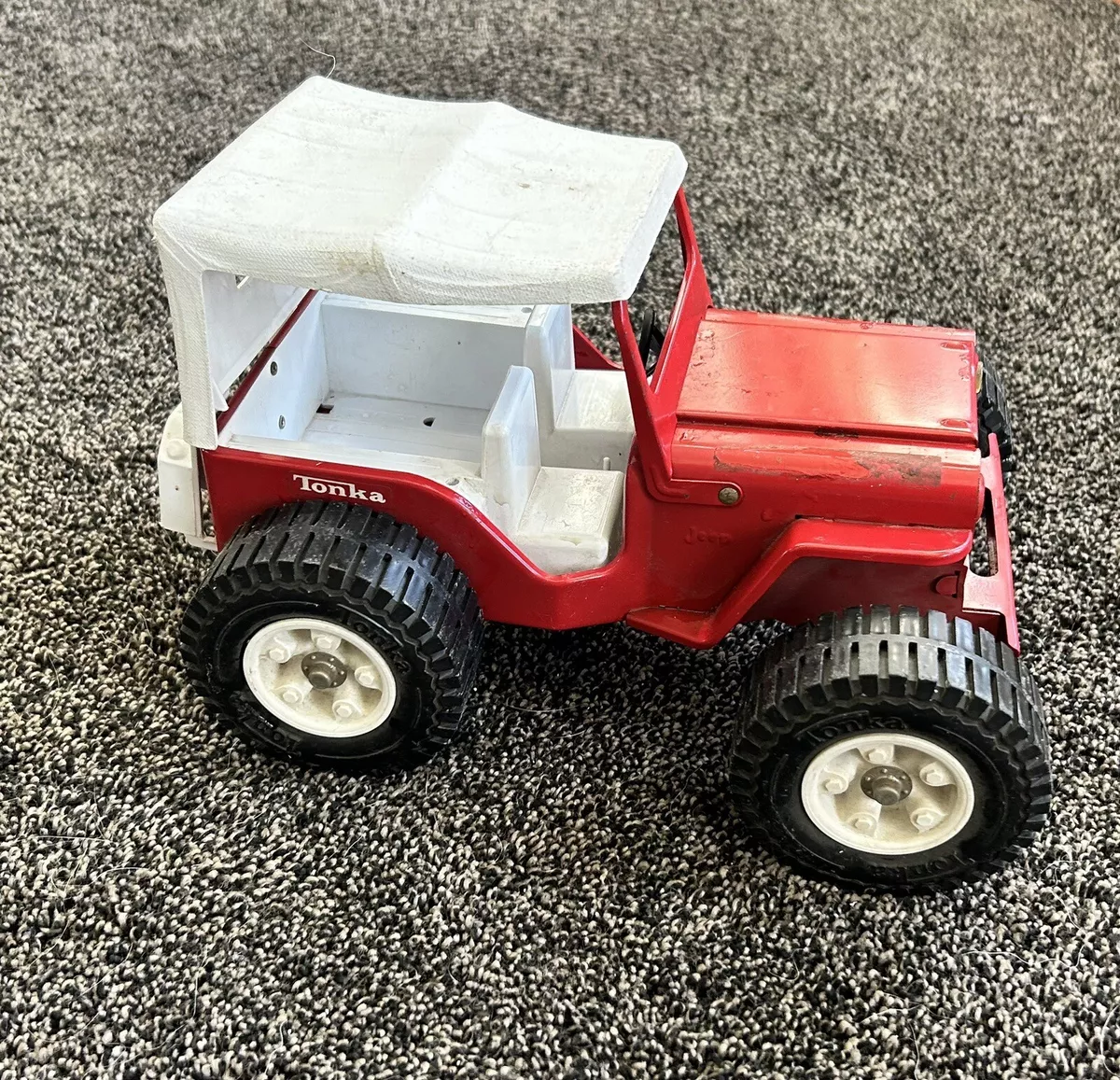 Vintage 1970 s Tonka Pressed Steel Red Big Wheel Dune Buggy Jeep