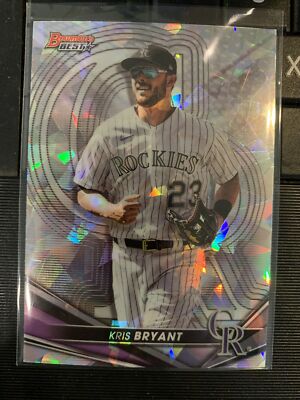KRIS BRYANT 2022 BOWMAN S BEST ATOMIC REFRACTOR SP #64 FREE SHIP
