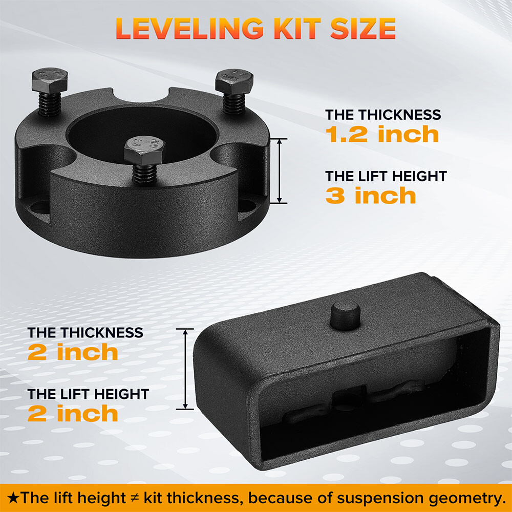 TORCH 1.5-2 posteriore Add A Leaf Lift Kit per Toyota Tacoma