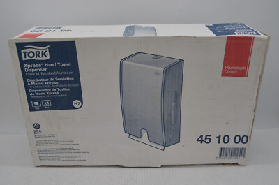 Tork Xpress hand towel dispenser interfold brushed aluminum New in box NIB