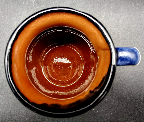 2 Handcrafted Mexican Art Pottery Jarritos/Queretaro Mugs Textured/Colorful - Picture 7 of 10