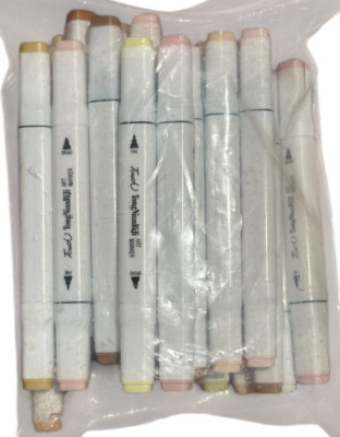 Touch 24 Pcs Dual Tip Art Markers Fine & Broad Tip Permanent Marker