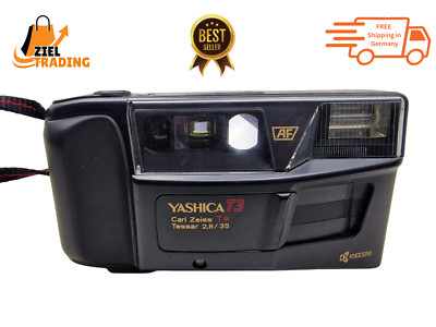 Yashica T3 35mm Filmkamera Carl Zeiss Tessar T 2.8/35 Objektiv AF Kyocera Japan