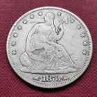 1873 Seated Liberty Half Dollar 50c Better Grade VF - XF #46817