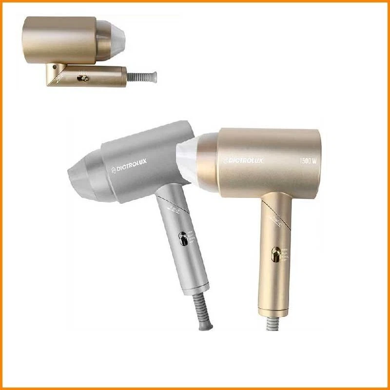 Phon pieghevole da viaggio per capelli fono asciugacapelli phone argento o oro - Immagine 3 di 4