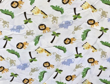M9 WOW TIDDLIWINKS Elephant Alligator Monkey Giraffe LION Fitted Crib Sheet