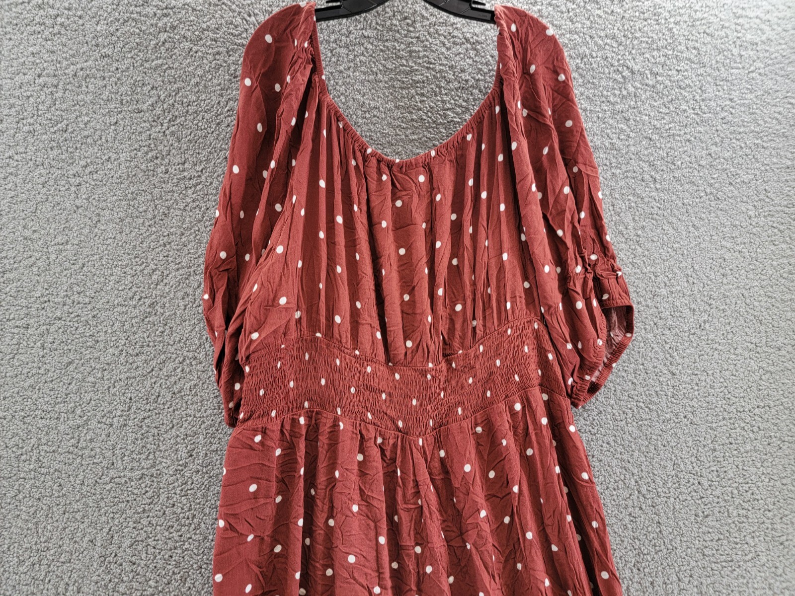 City Chic Plus Size Luna Wide Leg Jumpsuit Women's XXL/24 Toffee Spot Pullover eBay