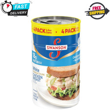 Swanson White Premium Chunk Canned Chicken Breast in Water 4.5 OZ Can - 4 pack