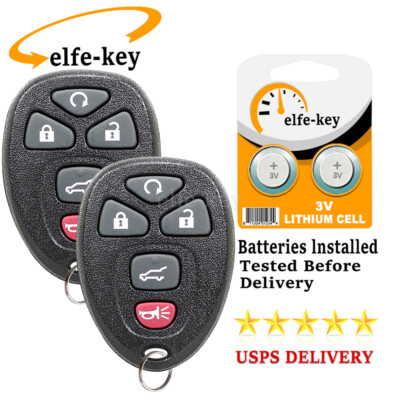 5 Button Remote Control Key Fob for Chevrolet Tahoe Traverse Suburban ...