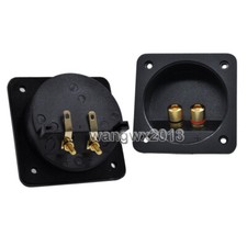 2pcs Square 2-Way Speaker Junction Box Speaker Terminal Binding Post 80x80mm