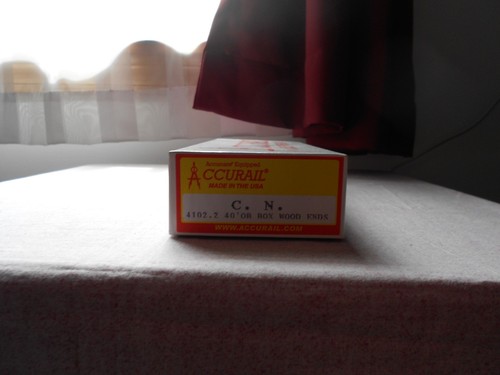 ACCURAIL 40' OB DOUBLE SHEATHED WOOD BOXCAR HO GAUGE CANADIAN NATIONAL NIB - Picture 2 of 3
