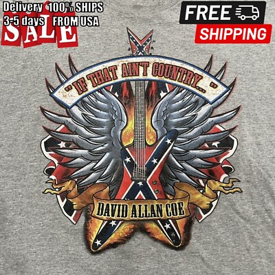 New David Allan Coe Short Sleeve Men S-235XL Sport Grey T-Shirt E1179