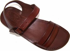 Holy Land Market Unisex Leather Biblical Sandals Jesus - Yashua Samaria Style
