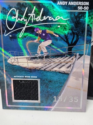 ABD Collectibles Andy Anderson Signed #19/35 + RELIC Worn Shoes 50