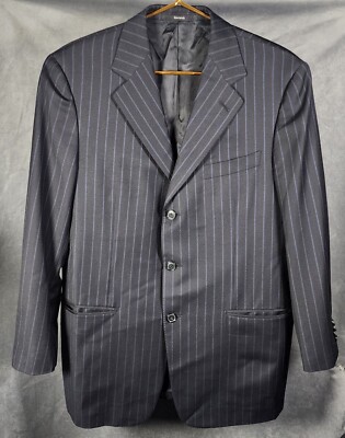 Ermenegildo Zenga Mens Three 3 Button Sport Coat 50R Wool Jacket Italy for Boyds