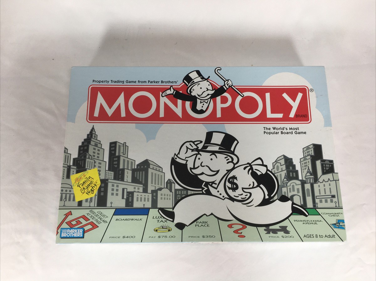 Monopoly Board Game Vintage 00009 Parker Bros NEW Open Box Added