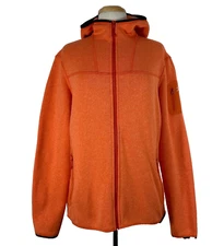New Arcteryx Polartec Full Zip Covert Fleece Jacket Orange Trim Fit Women's  XL