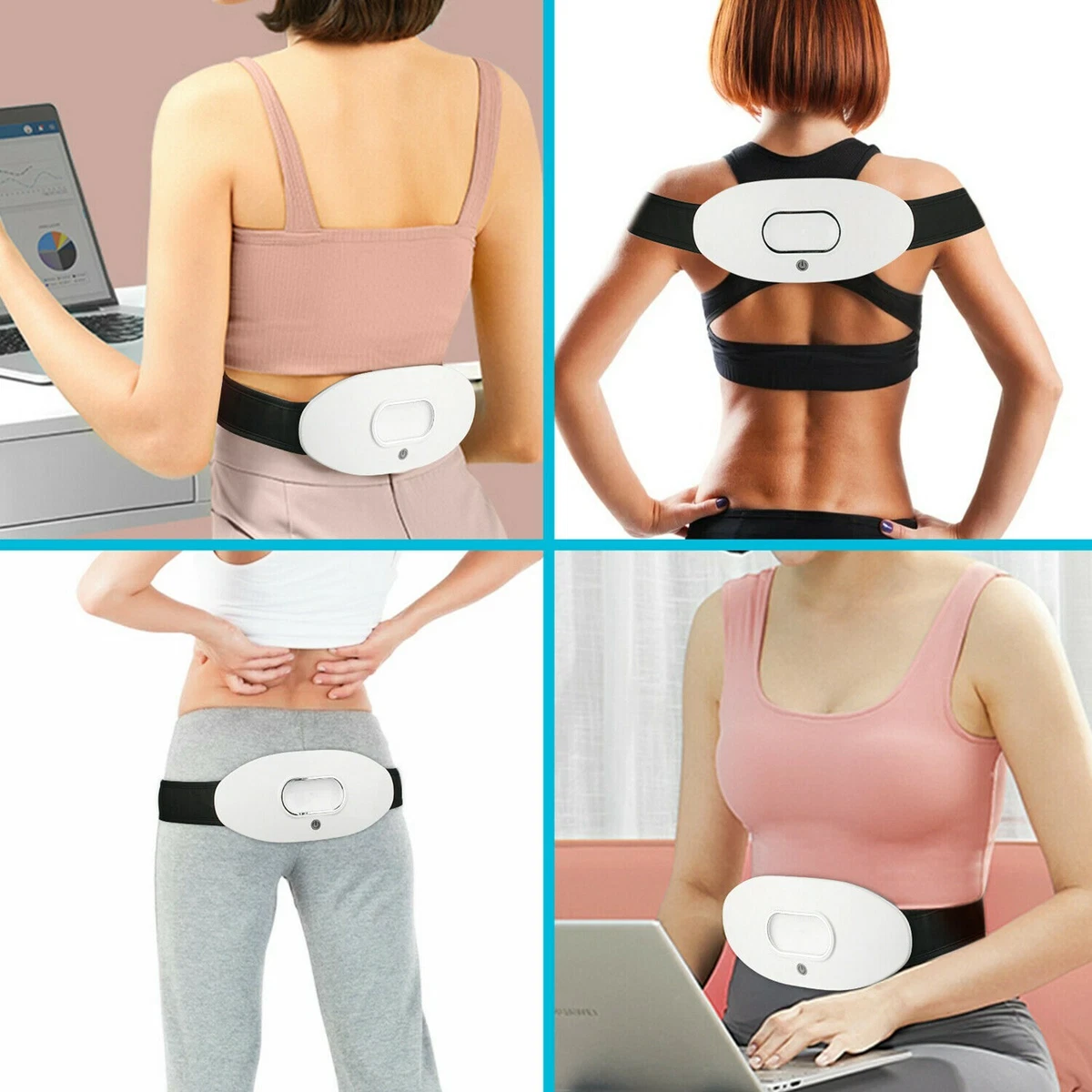 Electric Fitness Vibration Belt Remote Control EMS Muscle Stimulator  Heating Warm Belly Abdominal Body Slimming Belt Weight Loss 