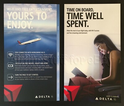 2016 DELTA AIR LINES MARKETING BROCHURES advert TIME ON BOARD, TIME WELL SPENT