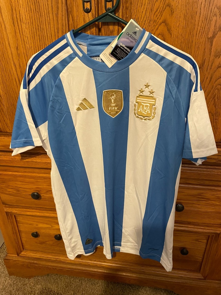 Argentina 2022 WORLD Champion XL Jersey and Large Shorts
