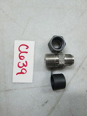 Parker S/S CPI Male Adapter #6-6 FBZ-SS 3/8'' Tube x 3/8'' MNPT (New)