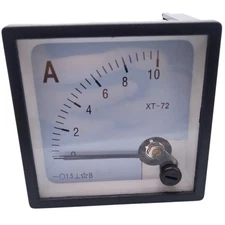 US Stock DC 0 ~ 10A Analog AMP Current Pointer Needle Panel Meter Ammeter XT-72