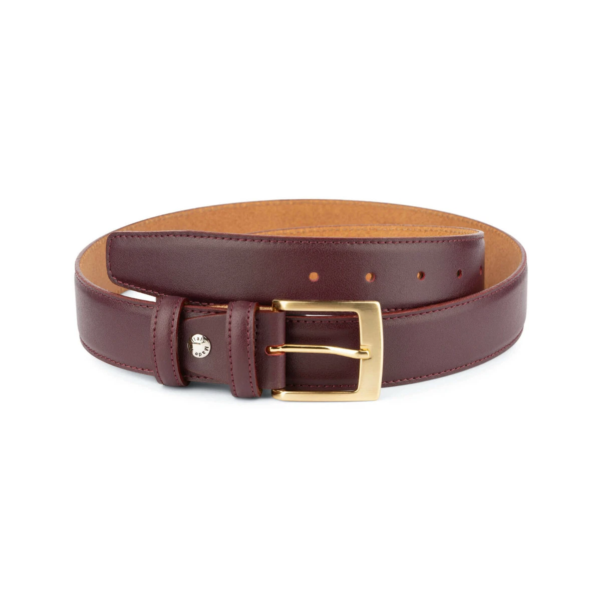 Maroon belt mens deals