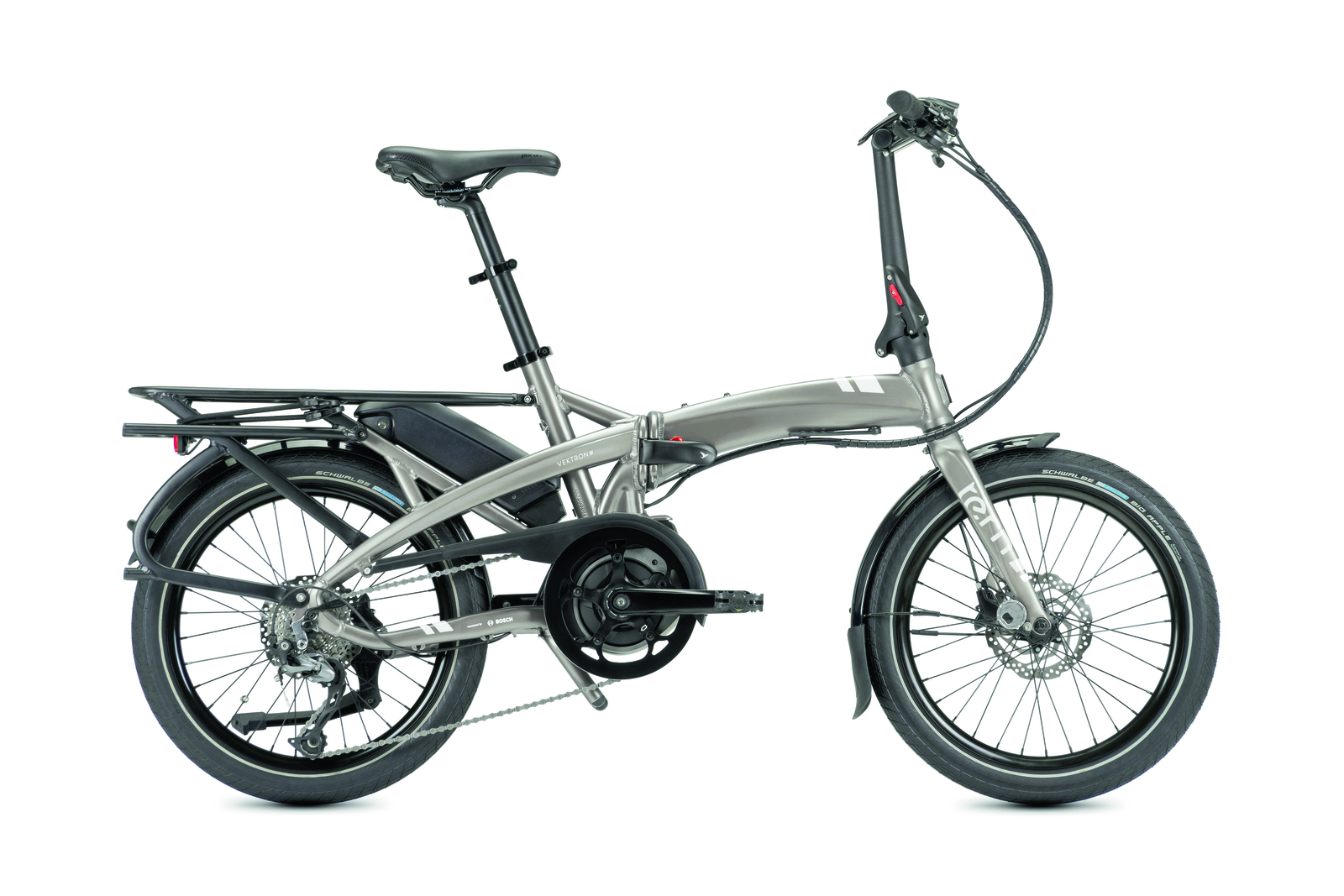 Tern Vektron Q9 20'' E-Kompakt E-Faltrad Satin Metallic Silver 400Wh