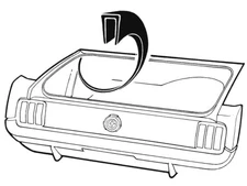 Mustang Trunk Wheelhouse Seam Seal 1964 1965 1966 1967 1968 - Daniel Carpenter