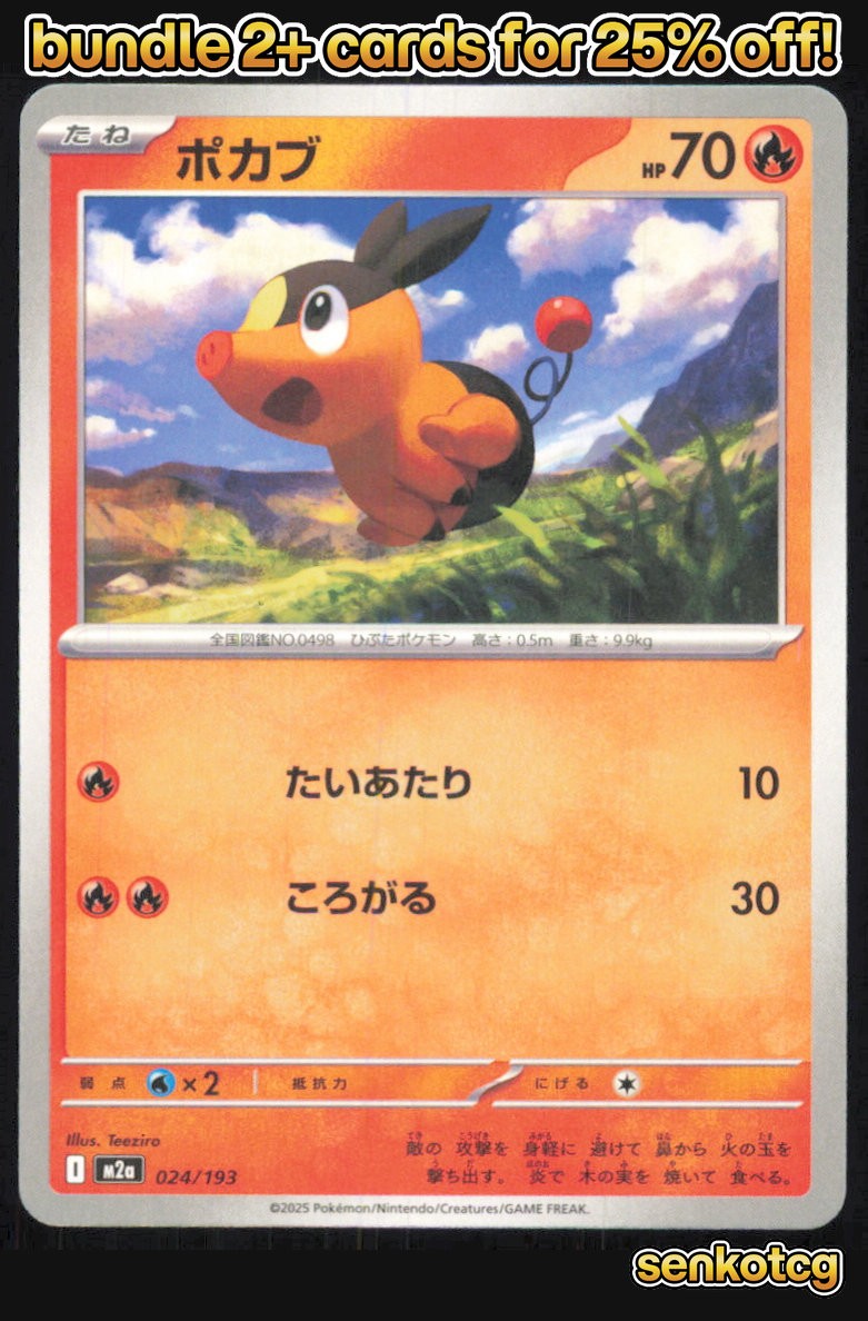 🎴 Tepig 024/193 MEGA Dream ex NM