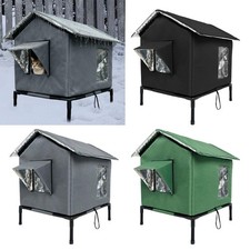 Outdoor Cat House Pet House Portable Windproof Weatherproof Waterproof Stray Cat