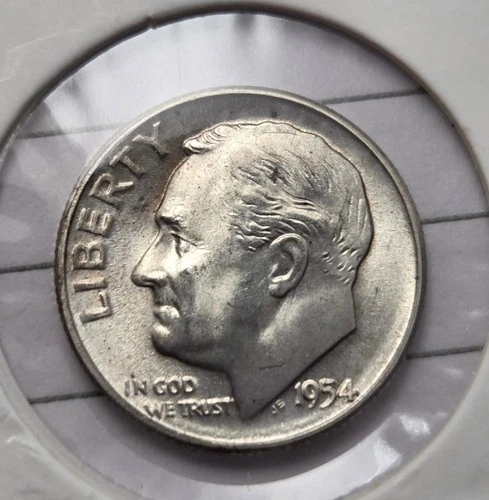 1954-S CH BU Silver Roosevelt Dime (DBU 5)