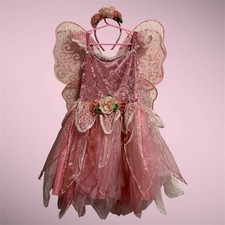 Fairy Dust Pretty Pink Rose Fairy Costume S 7/8 Cottage Renaissance Fair