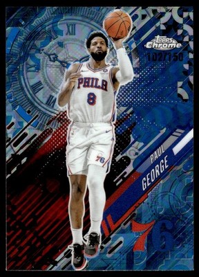 2025-26 Topps Chrome Blue Refractor Darius Garland 102/150 Cleveland Cavaliers