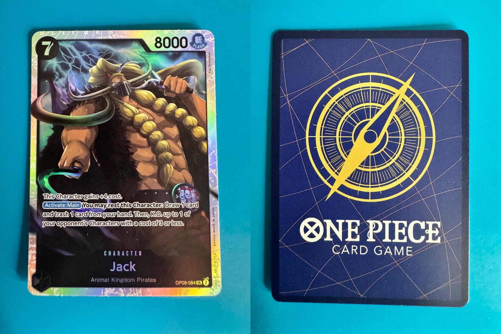 Jack OP08-084 Super Rare Two Legends One Piece Foil Near Mint