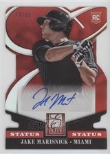 2014 Donruss Elite Signatures Status Red Die-Cut 22/25 Jake Marisnick Auto 2r8
