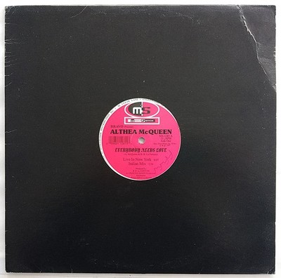 BRAVO presents ALTHEA MCQUEEN - EVERYBODY NEEDS LOVE 12'' VINYL 1997 MS-1282 *VG+