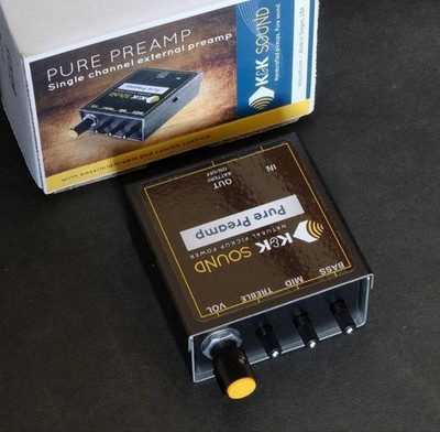 K&K Pure Preamp Akustikgitarrenvorverstärker, natürlicher Klang, Top Zustand