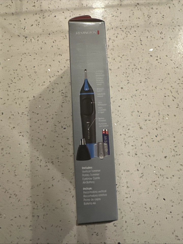 REMINGTON 2-In-1 Nose Ear Brow Hair BATTERY DUAL-BLADE Rotary Precision Trimmer - Image 4 of 4