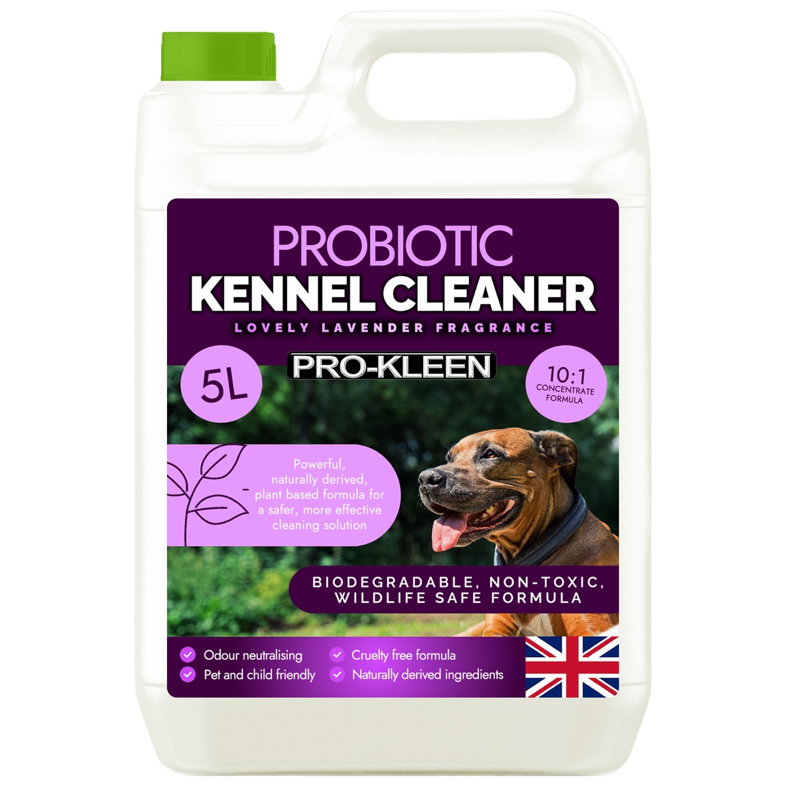 ProKleen ProBiotic Kennel Cleaner Deodoriser Lavender Wildlife Pet Safe 5L