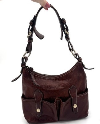 Dooney & Bourke Florentine Small Lucy Bag Brown Leather Shoulder Vintage