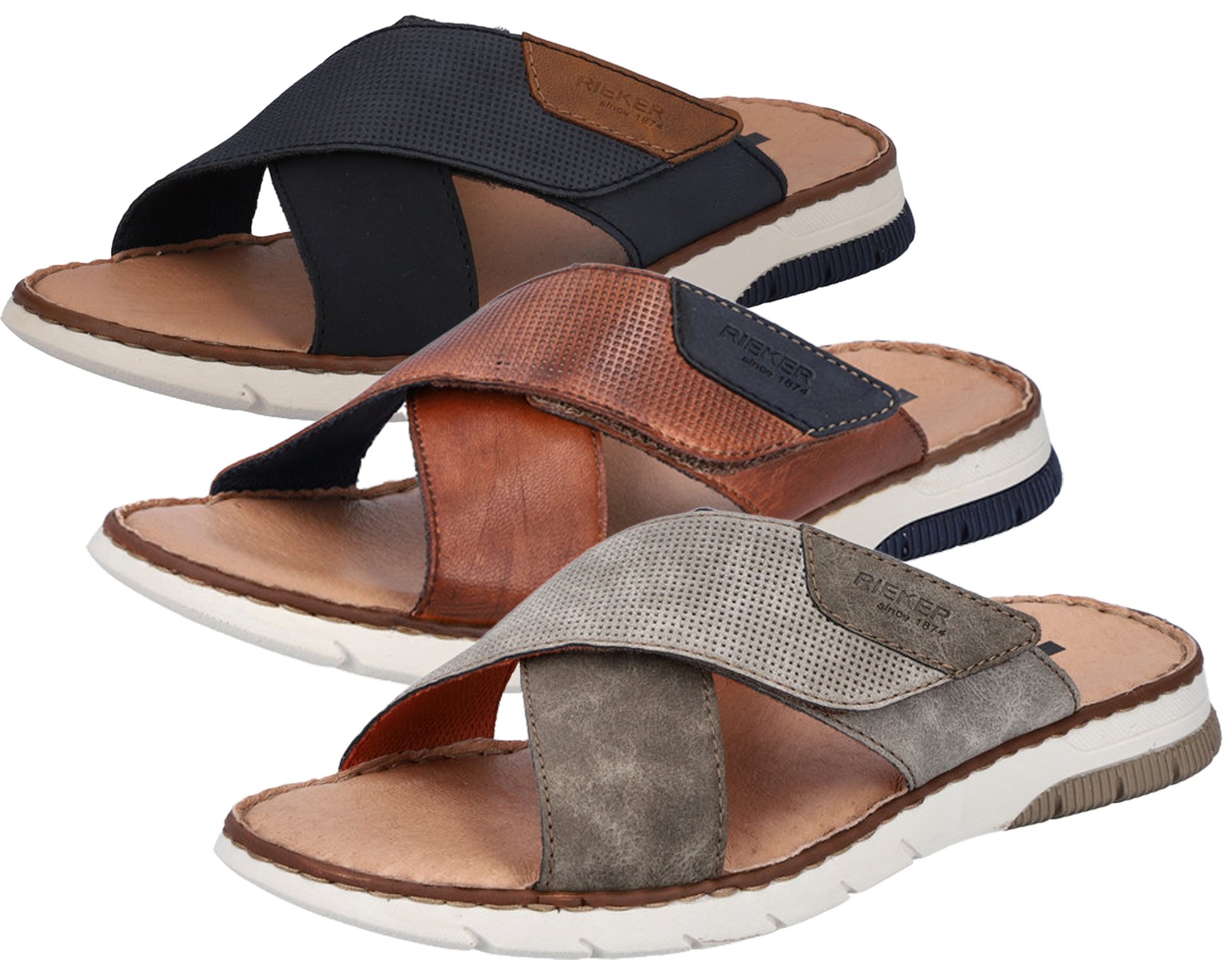 Rieker Hombre Zapato Abierto Cierre Adhesivo Obstruir 25283