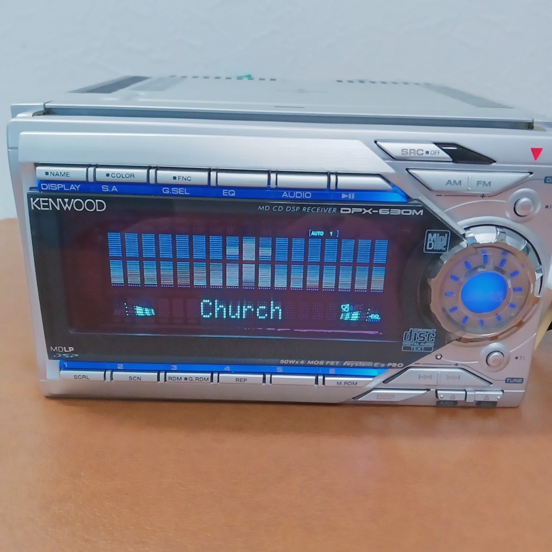 KENWOOD DPX-630M 2DIN CD MD Car Audio DSP Sounds Head Unit Tested