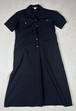 Orvis VTG Women's Utility Safari Camp Dress Sz 8P USA Made Black