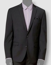  425 Bar III Men's Gray Slim-Fit Active Stretch Wool Blazer Suit Jacket Size 36S