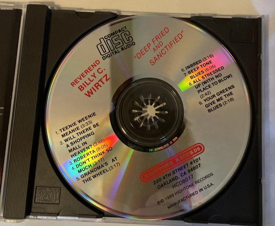 Deep Fried & Sanctified by Billy C. Wirtz (CD, May-1989, Hightone) - Image 4 of 4