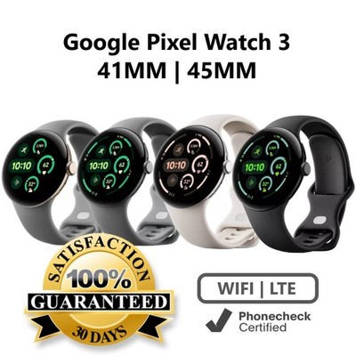 Google Pixel Watch 3 - 41mm | 45mm - WIFI | LTE - (Unlocked) Smartwatch - Poor