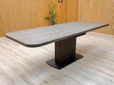 Image of Furniture Village 'Jai' Extending Dining Table Dark Oak Solid Large 180-230cm