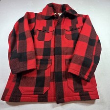 Vintage Woolrich Buffalo Plaid 38 Small Jacket 505 Mackinaw Cruiser Hunting