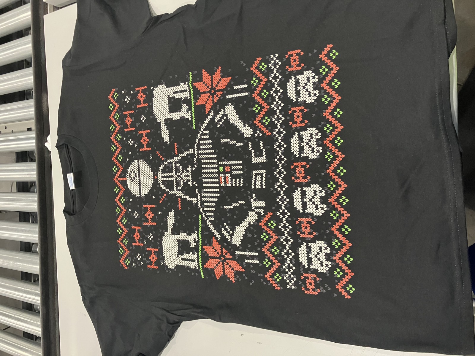 РОЖДЕСТВЕНСКИЙ СВИТЕР PORT-COMPANY UGLY - РАЗМЕР L - ЧЕРНЫЙ